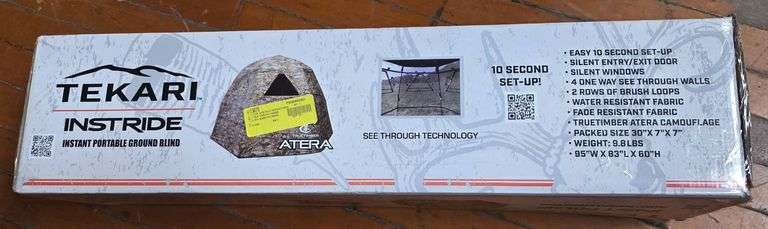 Tekari Instride Atera Ground Blind with Realtree Camouflage 95″ x 83″ x ...