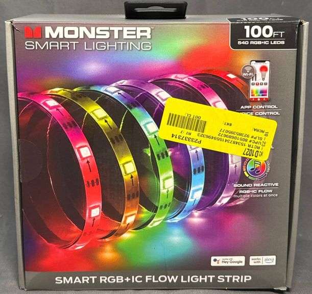 Monster Smart Robe Light Box Monster Smart Lighting 100-Ft RGB+IC Flow Light Strip 8” - Metzger ...