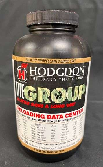 Hodgdon Titegroup Smokeless Gunpowder Container, 1 lb - Metzger ...