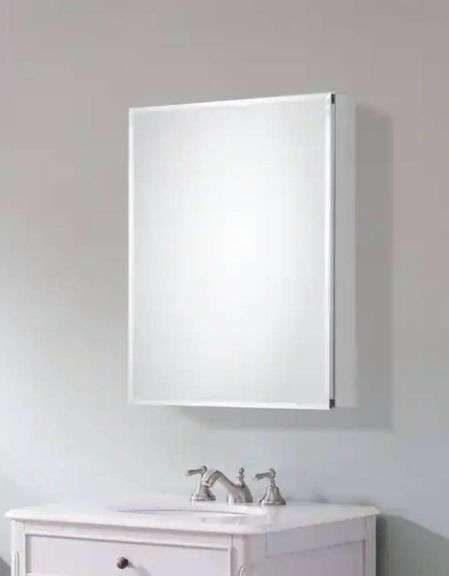 20 in. W x 26 in. H Rectangular Medicine Cabinet with Mirror