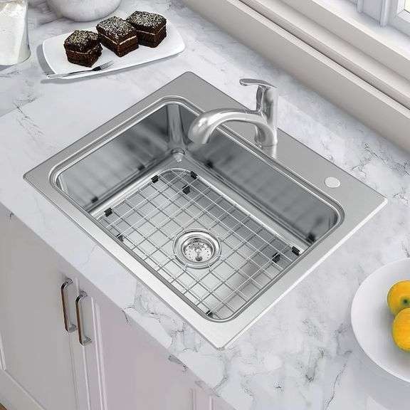 ALLEN + ROTH - allen + roth Hoffman Drop-in or undermount 25-in x 22-in ...