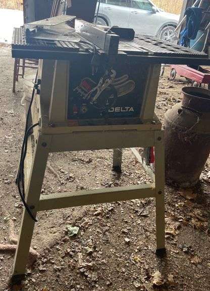Delta ShopMaster Table Saw with Stand and Adjustable Fence - Metzger ...