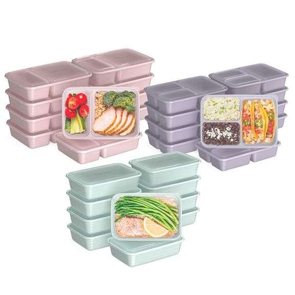 Bentgo Prep 60-Piece Meal Prep Kit with 3 Compartment Sizes - Metzger ...