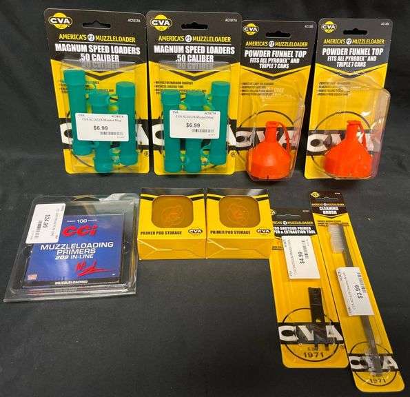CVA and CCI Muzzleloader Accessories Inc. Speeds Loaders, Powder ...