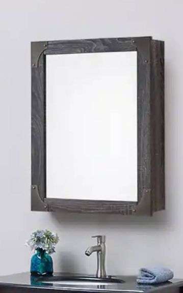 Glacier Bay 20 in. W x 26 in. H Rectangular Medicine Cabinet with Mirror