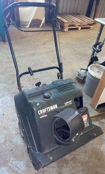 Craftsman Snowblower with Model No. 536.88150, Untested - Metzger ...