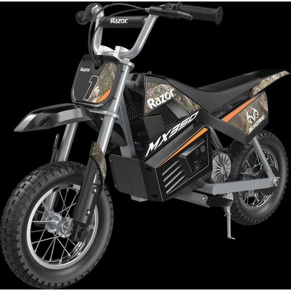 Realtree Electric Razor Razor x Realtree Dirt Rocket MX350 24V Electric Dirt Bike for Kids 8 ...