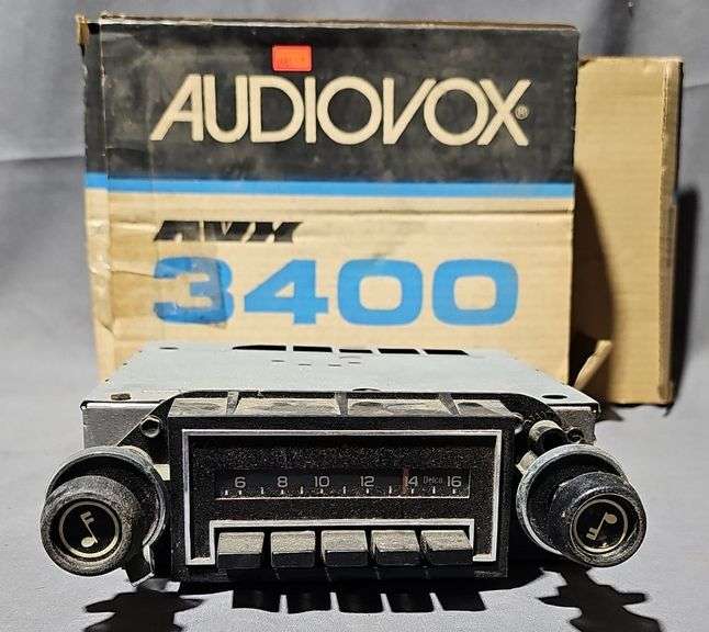 Audiovox 3400 Push Button AM-FM Stereo Radio with Auto-Reverse Cassette ...