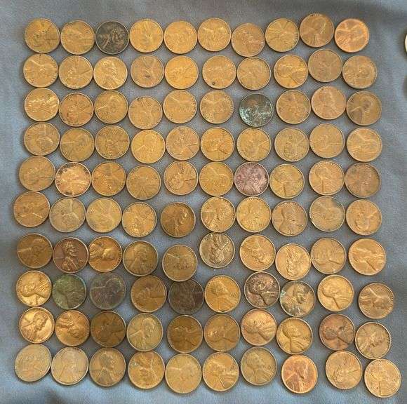 100 Wheat Pennies - Various Years