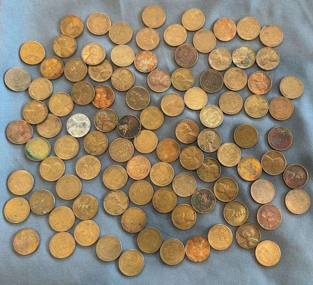 100 Wheat Pennies - Various Years