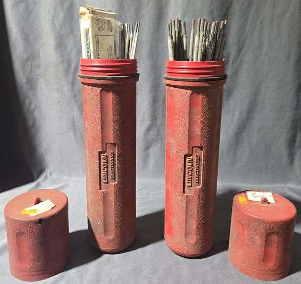 (2) Containers of Lincoln Electrodes Welding Rod Assortment - Metzger ...
