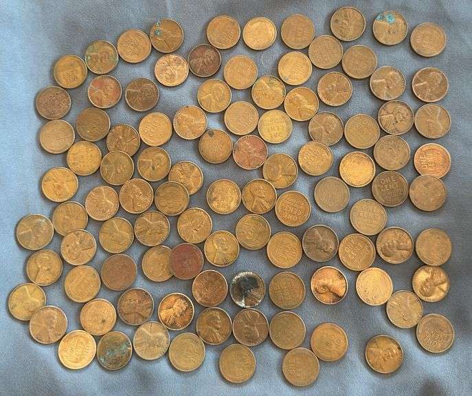 100 Wheat Pennies - Various Years
