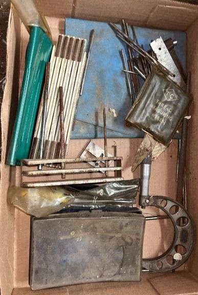 Folding Ruler, Thread Measuring Wire, Bits, Misc. - Metzger Property ...