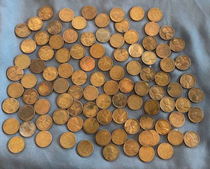 100 Wheat Pennies - Various Years