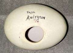 Porcelain  Rabbits and Goats - Some Damage, Chick Painted Egg Signed Fran anderson 1972