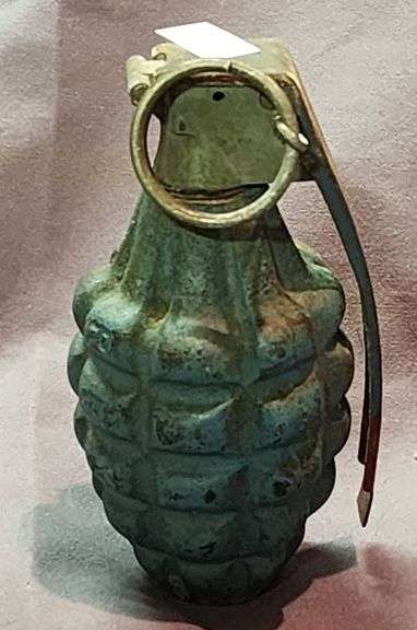 RFX-Inscribed Inert Display Grenade with Safety Pin - Metzger Property ...