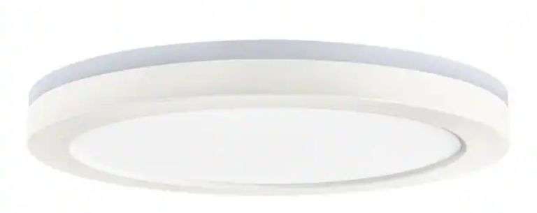 Commercial Electric 12" Hubspace Smart CCT RGB Selectable LED Flush Mount - Black (LCM3002LM-01-MB)