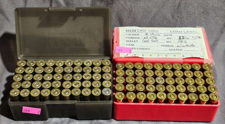Reloaded .38 Special Ammo in Storage Cases - 100 rounds - Metzger ...