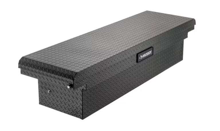 Husky 71 in. Graphite Aluminum Full Size Low Profile Crossover Truck ...