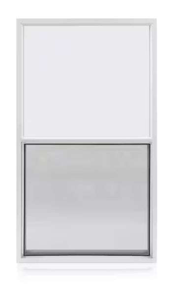 TAFCO WINDOWS 30 in. x 54 in. White Single-Pane Single Hung Aluminum ...