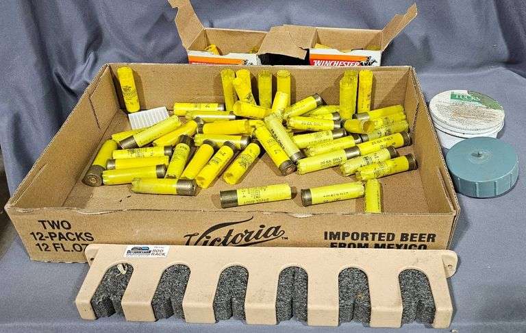 Reload Empty Rack (71)Empty Shells and Outdoorsman Rod Rack with Reload Accessories ...