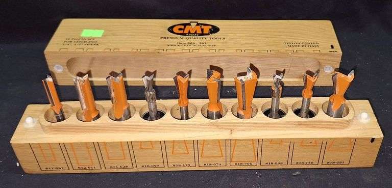 CMT Carbide Router Bit Set With Wood Case - Metzger Property Services, LLC