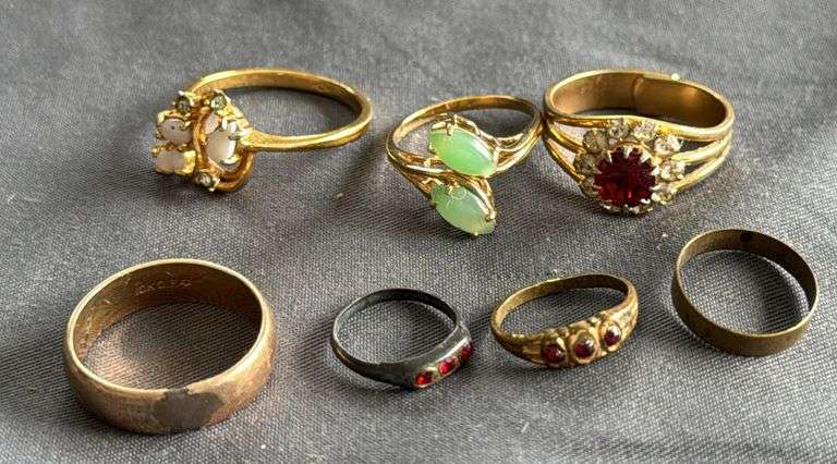 7 Rings inc. 1 10K Gold Filled - Various Sizes - Metzger Property ...