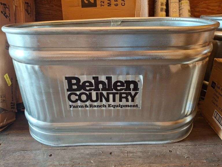 Behlen Country Farm and Ranch Galvanized Stock Tank Metzger Property