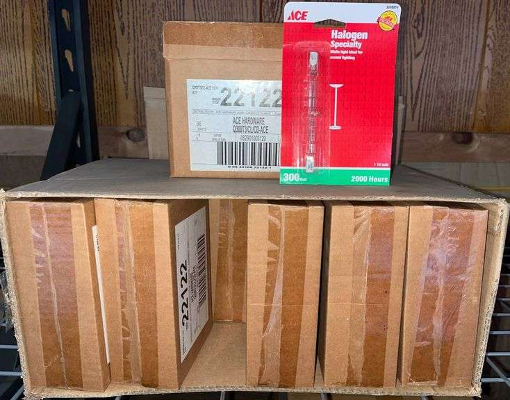 12 Box of ACE Halogen Specialty 300-Watt T3 Bulbs - Metzger Property ...