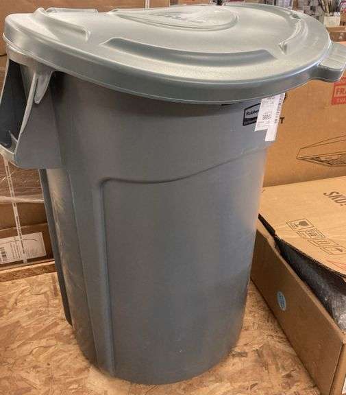 Blue Recycle Bin Rubbermaid Commercial Products 1788472 Brute Recycling Container 32 Gal 33 Gallon Trash Can
