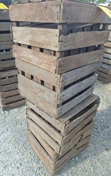 6- wood potato/ onion crates