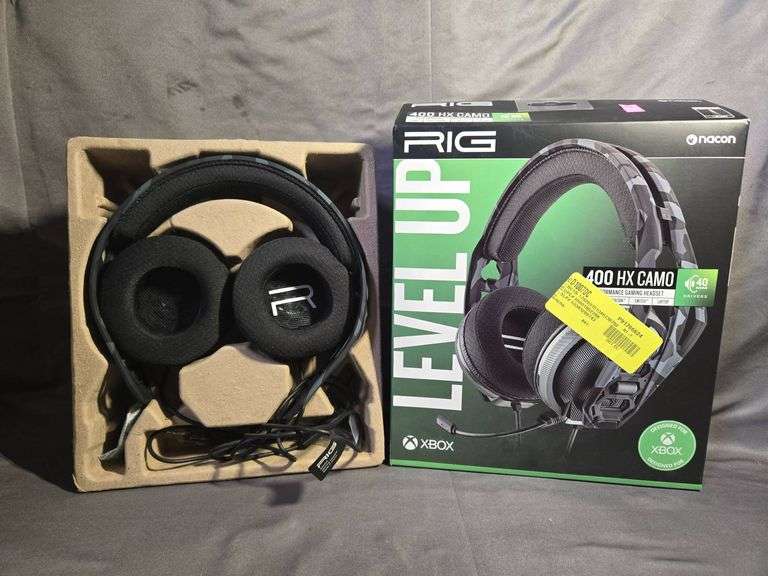RIG 400 HX Camo Wired Gaming Headset for Xbox with Noise-Canceling Boom ...