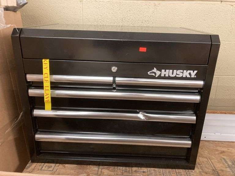 Husky 5 drawer tool chest Drawer is dented Metzger Property Services LLC
