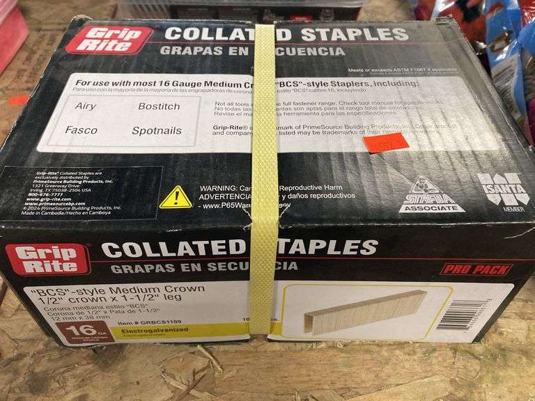 Grip-Rite #304 Stainless Staples - 1-1/4" 16Ga Medium Crown (MAXC63474)