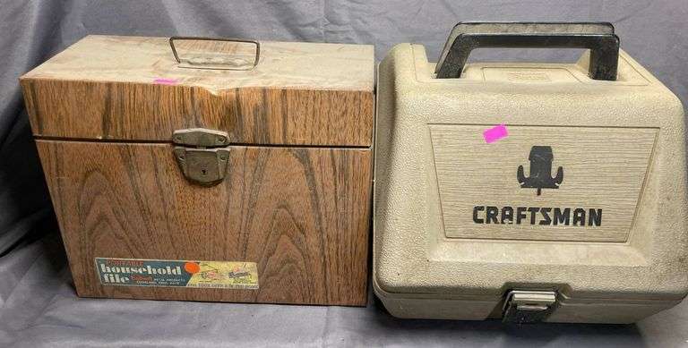 Portable Locking File Box and Craftsman Router Case (No Router Included ...