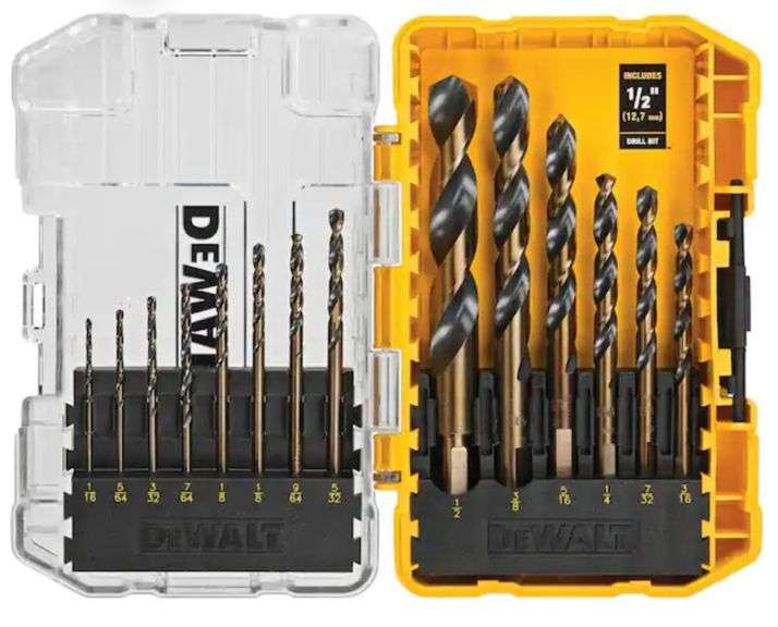 DEWALT Black and Gold Drill Bit Set (14-Piece) - Metzger Property ...