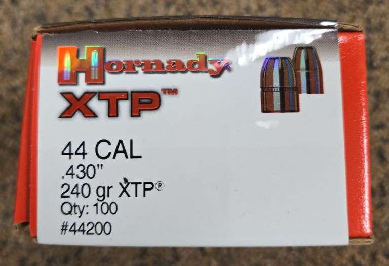 Hornady XTP .44 Cal 240 gr. Bullets XTP qty. 100 Metzger Property