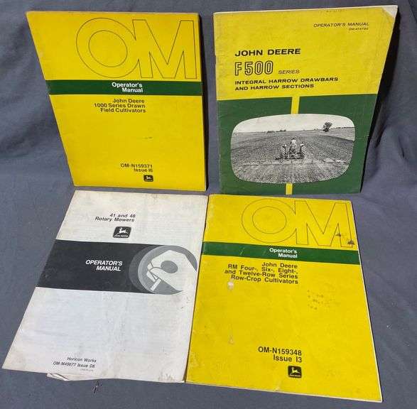 John Deere Manuals, Pioneer Seed Corn Posters, and Framed Reference