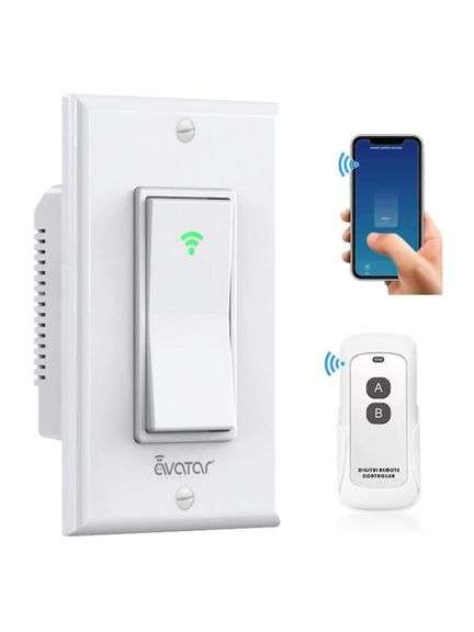 Textured Rocker Volume Rocker Control On Remote Control AVATAR CONTROLS - Smart Single-Pole Rocker Switch with Wi-Fi Control ...
