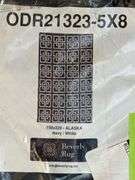 Beverly Rug Alaska Navy/White Area Rug 5×8″