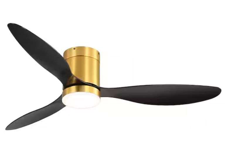 Breezary
Sawyer II 52 in. Integrated LED Indoor Gold Ceiling Fans with Light and Remote Control Included