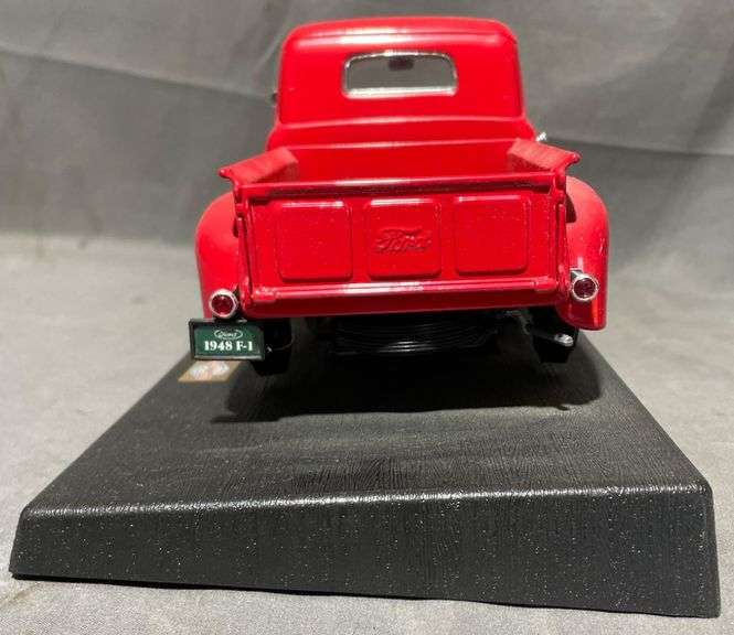 Scale Model of 1948 Ford F-1 Pickup Truck on Display Base 13″ L