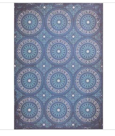 StyleWell
Quince Navy/Blue 5 x 7 Medallion Vinyl Area Rug