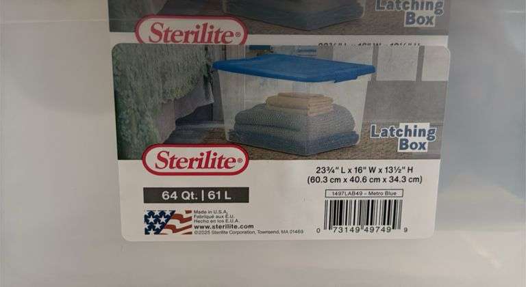 Sterilite
64 qt. /61 L Latching Box-Storage Tote