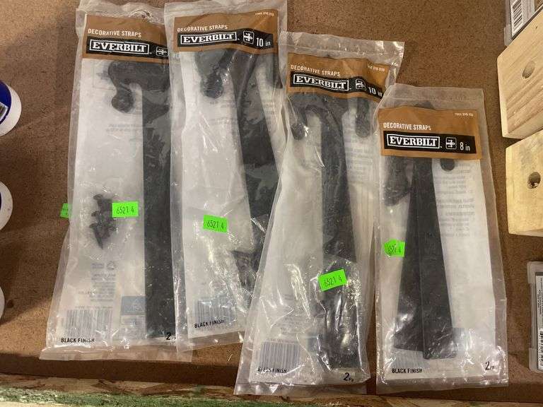 4-Everbilt
10 in. Black Decorative Fleur-De-Lis Strap Hinge