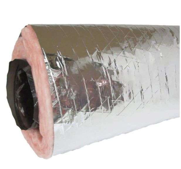 Everbilt
4 in. x 25 ft. Insulated Flexible Duct R8 Silver Jacket