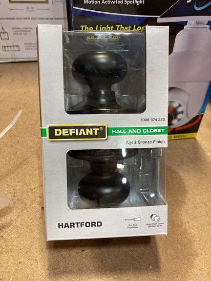Defiant
Hartford Aged Bronze Hall/Closet Door Knob