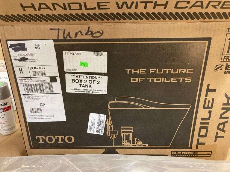Toro Single Flush Toilet Tank Only in Cotton