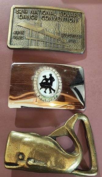 Boucle De Ceinture Collector - 32e Convention Nationale De Square Dance 1983
