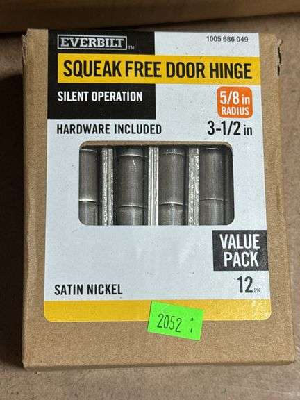 Everbilt Squeak Free Door Hinge - 3-1/2” 12 Pack